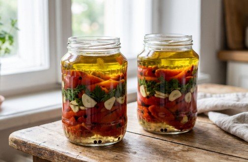 Domaće Hrskave Peglane Paprike u Tegli: Recept za Najbolju Zimnicu