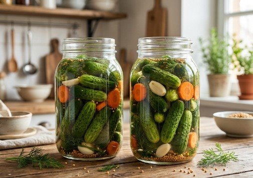 Domaći Kiseli Kornišoni za Zimu – Recept za Maksimalno Hrskave Krastavčiće