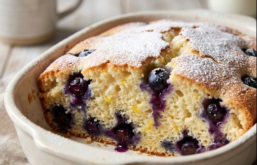 Mekani Domaći Kolač sa Borovnicama i Limunom – Recept za Sočan Biskvit