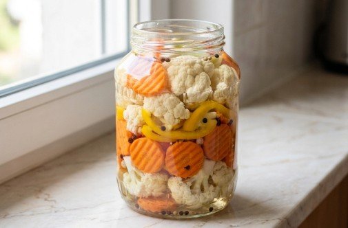 Carska Turšija sa Karfiolom i Šargarepom: Recept za Hrskavu Zimnicu