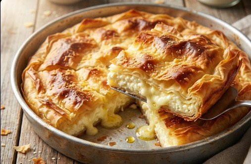 Tradicionalna Gužvara sa Sirom – Starinska Sočna i Hrskava Pita iz Tepsije