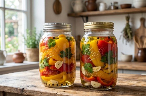 Tradicionalna Barena Paprika za Zimu – Hrskava Šarena Salata u Teglama