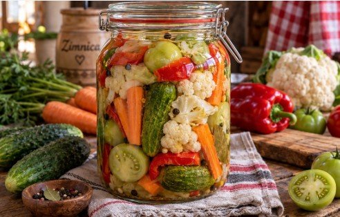 Domaća Balkanska Turšija: Tradicionalni Recept za Mešanu Zimnicu