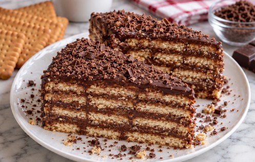 Starinska Keks Torta sa Čokoladom: Brzi Recept bez Pečenja