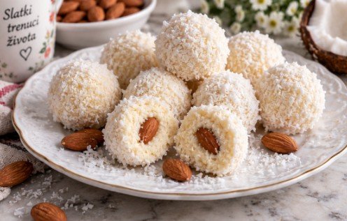 Domaće Kokos Raffaello Kuglice sa Bademom: Brzi Recept bez Pečenja